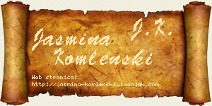 Jasmina Komlenski vizit kartica